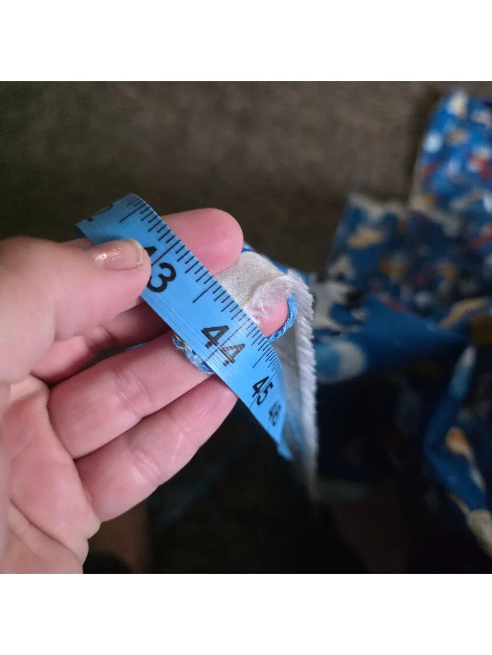 Blue Fabric with Angel Cats Print by Fit To Print Inc (2 yards)
